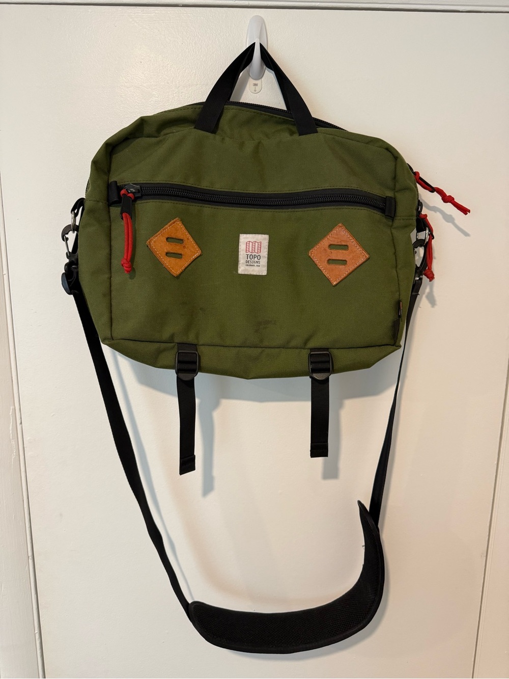 Topo Designs Olive Messenger Shoulder Bag